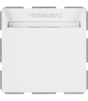 B.Kwadrat Łącznik przekaźnikowy na kartę hotelową, biały, połysk Berker 16408999