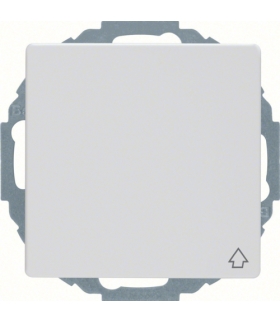 Q.x Gniazdo SCHUKO z pokrywą z podwyższoną ochroną styków, biały, aksamit Berker 47446089