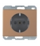 Arsys Gniazdo SCHUKO z podwyższoną ochroną styków, Miedź, metal Kupfer Med Berker 47350007
