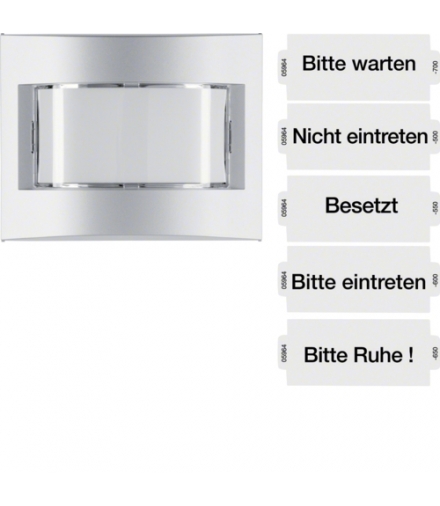 K.5 Nasadka sygnalizatora świetlnego z 5 foliami opisowymi alu Berker 13457003
