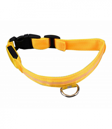 Obroża świecąca led 34-42cm yello ATL AG232B