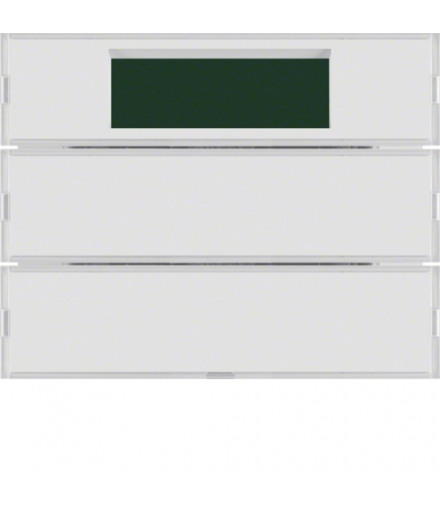 KNX system K.1 Przycisk 2-kr z reg. temp. i wyśw., do ram. biał. i krem.