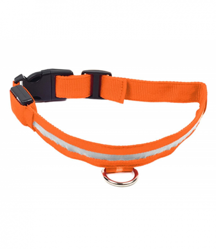 Obroża świecąca led 32-37cm orang ATL AG232C