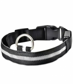 Obroża świecąca led 32-37cm black ATL AG232D