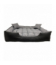 Legowisko dla psa ECCO 100x80 / 115x95 cm szaro-czarne AIO CEN-81281