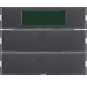 KNX system K.1 Przycisk 2-kr z reg. temp. i wyśw., antracyt