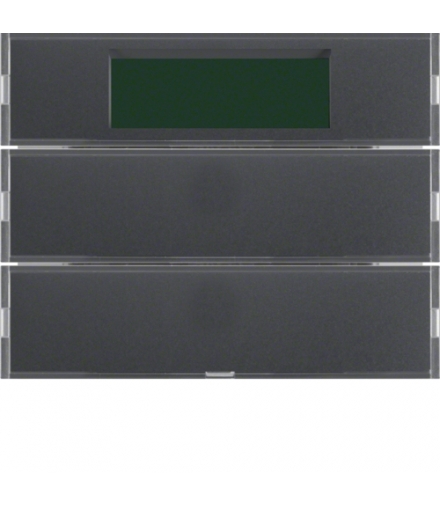 KNX system K.1 Przycisk 2-kr z reg. temp. i wyśw., antracyt