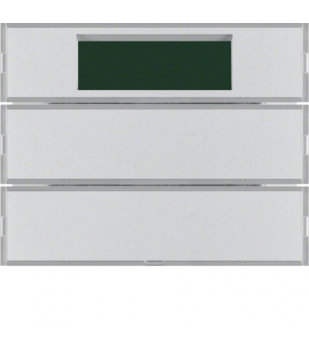 KNX system K.5 Przycisk 2-kr z reg. temp. i wyśw., alu