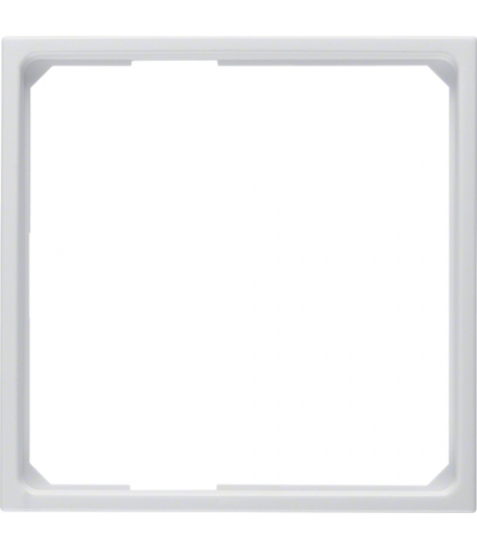B.x/S.1 Pierścień adaptacyjny do płytek czołowych 50x50mm, biały, połysk Berker 11099089