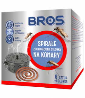 Zestaw 6 spiral na komary z osłonką stalową Bros Bros CEN-74949