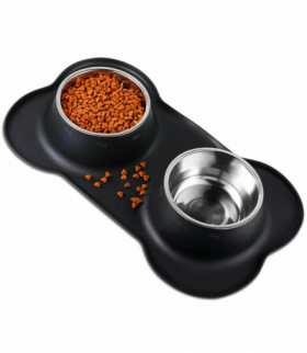 Podwójna miska dla psa kota ATL AG955