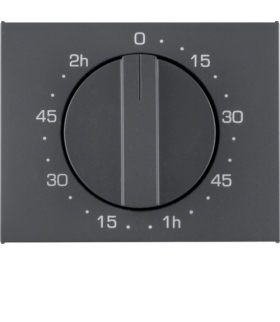 K.1 Płytka czołowa z pokrętłem do mechanicznego łącznika czasowego 120 min, antracyt mat, lakierowany Berker 16357106