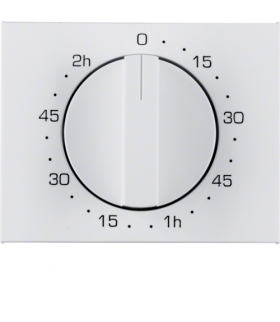 K.1 Płytka czołowa z pokrętłem do mechanicznego łącznika czasowego 120 min, biały Berker 16357109