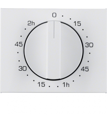 K.1 Płytka czołowa z pokrętłem do mechanicznego łącznika czasowego 120 min, biały Berker 16357109
