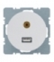 R.1/R.3 Gniazdo USB/3,5mm audio, biały, połysk Berker 3315392089