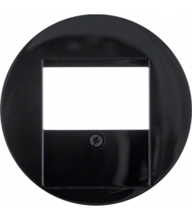 R.1/R.3 Płytka czołowa do gniazda głośnikowego, czarny, połysk Berker 6810332045