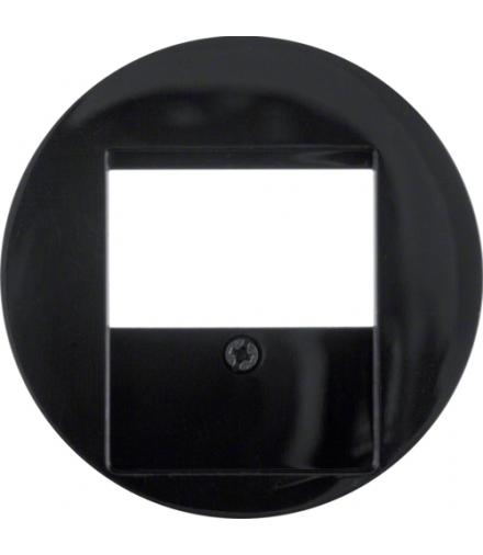 R.1/R.3 Płytka czołowa do gniazda głośnikowego, czarny, połysk Berker 6810332045