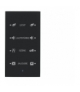 KNX TS Sensor dotykowy 4-krotny konfigurowalny, szkło, czarne