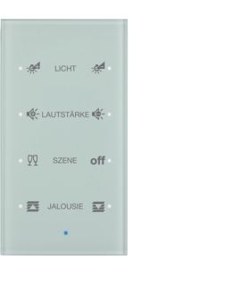 KNX TS Sensor dotykowy 4-krotny konfigurowalny, szkło, białe