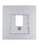 B.Kwadrat/B.7 Płytka czołowa do gniazda głośnikowego i gniazda ładowania USB, alu mat, lakierowany Berker 10331404