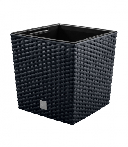 Doniczka z wkładem Rato Low DRTS400L antracyt Prosperplast CEN-66344