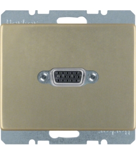 Arsys Gniazdo VGA z zaciskami śrubowymi, jasny brąz, lakierowany Berker 3315419011
