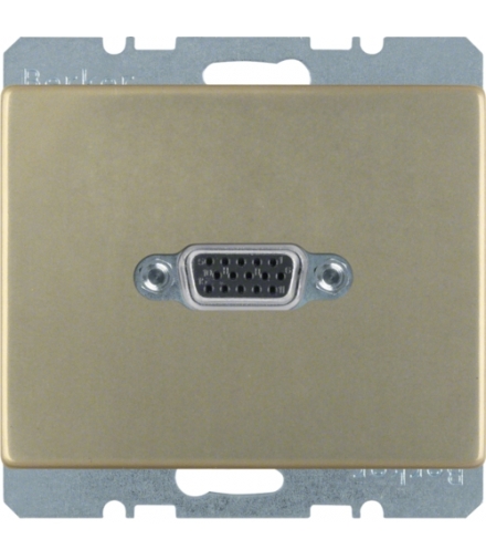Arsys Gniazdo VGA z zaciskami śrubowymi, jasny brąz, lakierowany Berker 3315419011