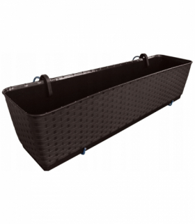 Doniczka z hakami Ratolla Case DRL600PW umbra Prosperplast CEN-78039