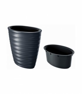 Doniczka Freze DPFEE600 antracytowa Prosperplast CEN-78289