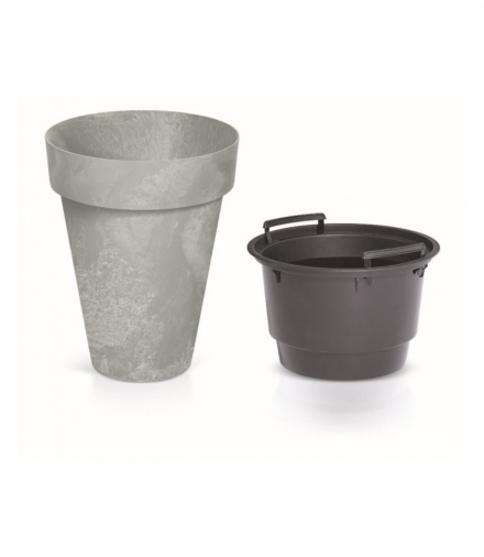 Doniczka Cube Slim Beton Effect DCUS355E betonowa Prosperplast CEN-78335