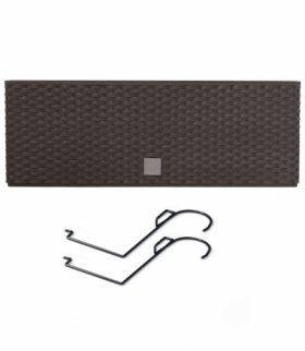 Doniczka z hakami Rato Case DRC400W umbra Prosperplast CEN-78033