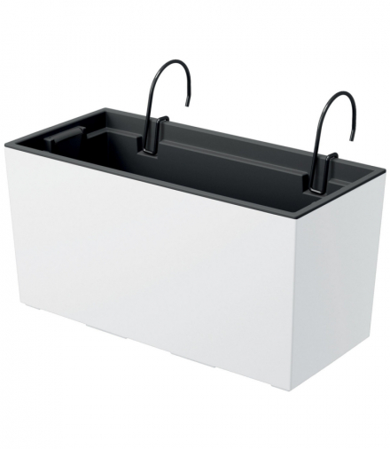 Doniczka z hakami Urbi Case DUC400W biała Prosperplast CEN-78060