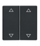 Q.x Klawisze z nadrukiem symbolu "strzałki" do łącznika 2-klawiszowego, antracyt, aksamit Berker 16446086