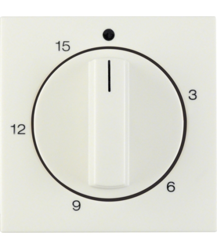 B.Kwadrat/S.1 Płytka czoł. pokręt. reg. do mech. łącz. czas. 0-15 min, krem