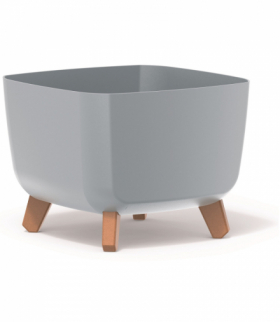 Doniczka GRACIA SQUARE jasny szary Prosperplast CEN-81342