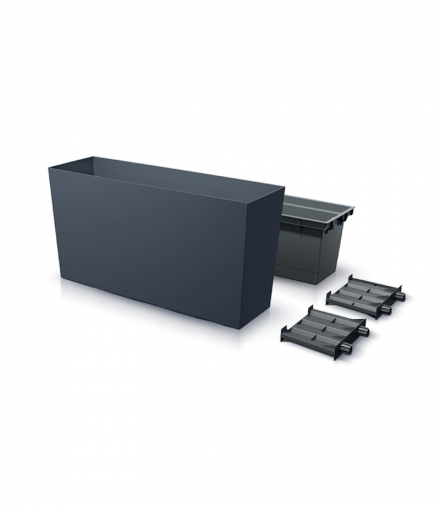 Doniczka URBI CASE MIDDLE antracytowy Prosperplast CEN-81365
