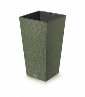 Doniczka FURU SQUARE ziemisty zielony Prosperplast CEN-81394