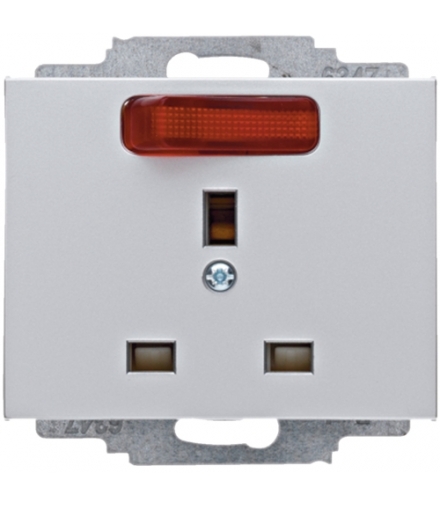 K.5 Gniazdo standard brytyjski, z możliwością wyłączenia, alu Berker 63477003