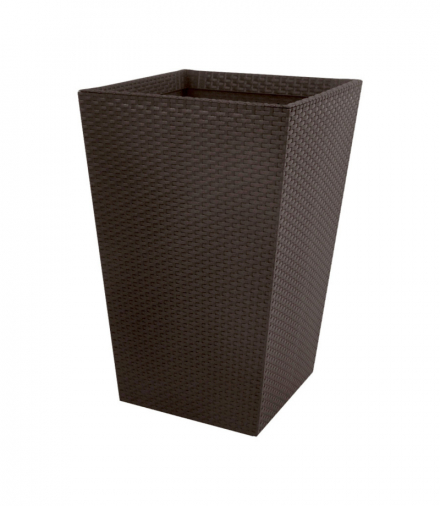 Donica prostokątna MEDIUM RATTAN PLANTER 55,4L whiskey brown Keter CEN-86645
