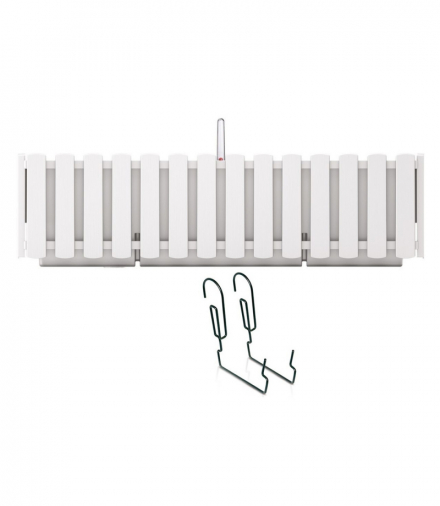 Skrzynka balkonowa z hakami Boardee Fencycase DDEF600W biała Prosperplast CEN-72938