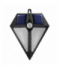 Lampa LED Maclean, Solarna, Ścienna, Z czujnikiem ruchu, 6 LED, 2x solar, MCE168 Maclean CEN-47820