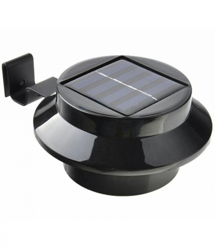 Lampa ogrodowa solarna 3led czarna ATL ZD52