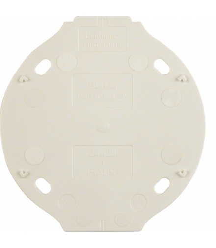 Serie 1930 Płytka denka samogasnąca 1-krotna, biały Berker 133119