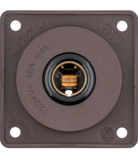Integro Flow Gniazdo zasilające 12 V, samochodowe, brązowy, mat Berker 945172501