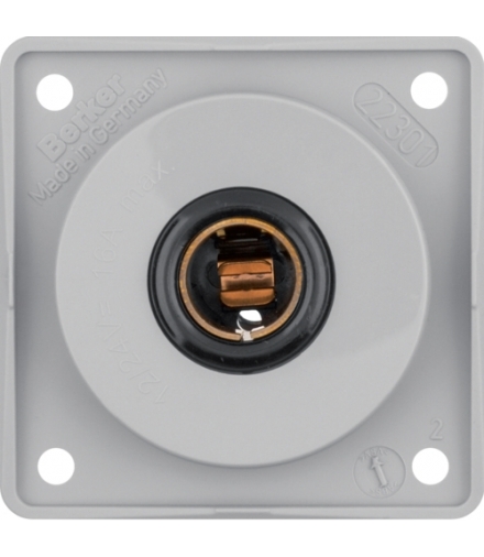 Integro Flow Gniazdo zasilające 12 V, samochodowe, szary, połysk Berker 945172507