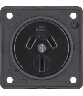 Integro Flow Gniazdo z uziemieniem "Australia", mechanizm, czarny Berker 9625605