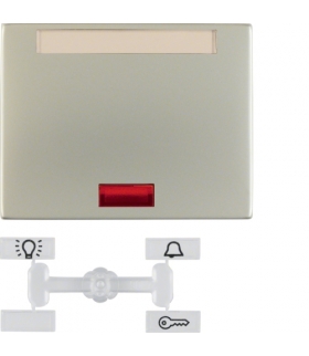 K.5 Klawisz z 5 dołączonymi soczewkami i polem opisowym do łącznika 1-klawiszowego, stal szlachetna nierdzewna Berker 14157104