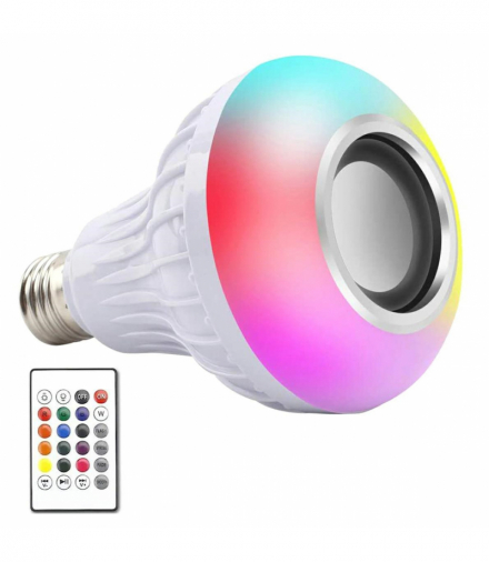 Żarówka LED z głośnikiem Bluetooth kolorowa RGB BT ATL ZD7G