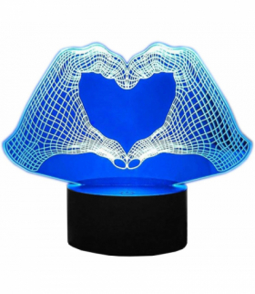 Lampka nocna dłonie 3D LED ATL ZD98C