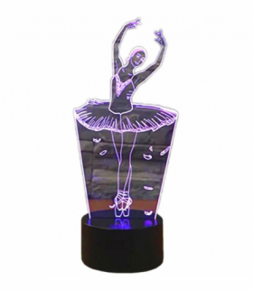 Lampka nocna baletnica 3D LED ATL ZD98H